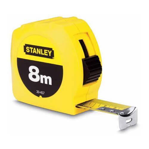 Рулетка вимірювальна STANLEY 0-30-457 GLOBAL TAPE 8 м довжина 25 мм ширина пластмасовий корпус клас точності II