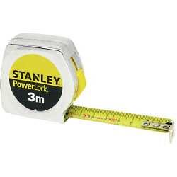 Рулетка вимірювальна STANLEY Powerlock® 3 м ширина 12.7 мм хромований корпус клас точності II Рулетка вимірювальна STANLEY Powerlock® 3 м ширина 12.7 мм хромований корпус клас точності II