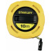 Рулетка вимірювальна STANLEY 0-34-295 FIBERGLASS 10 м ширина 12.7 мм ударостійкий АБС-пластик клас точності III