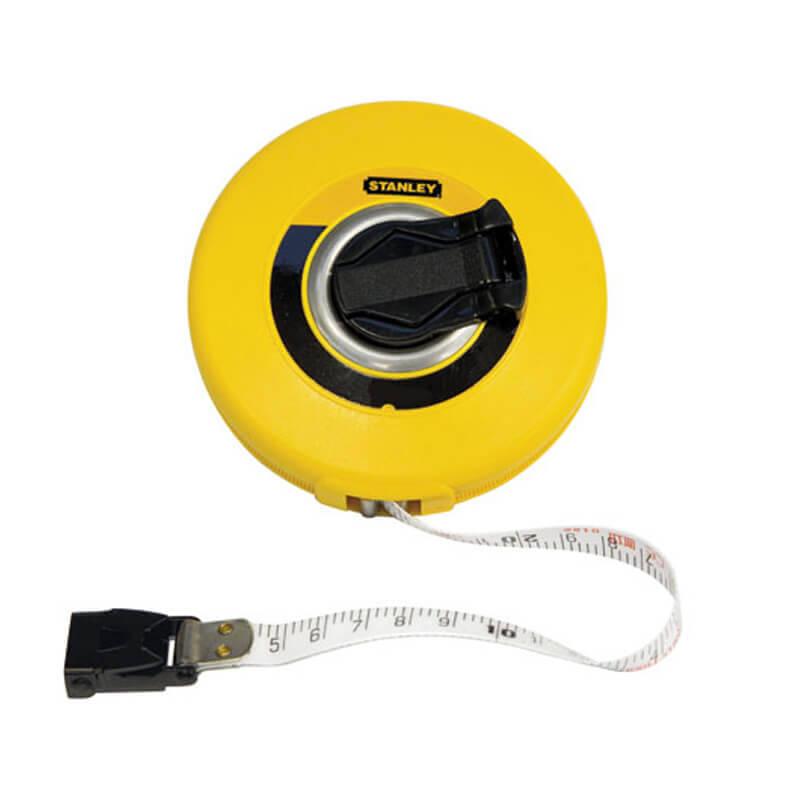 Рулетка вимірювальна STANLEY 0-34-296 FIBERGLASS довжиною 20 м шириною 12.7 мм клас точності III