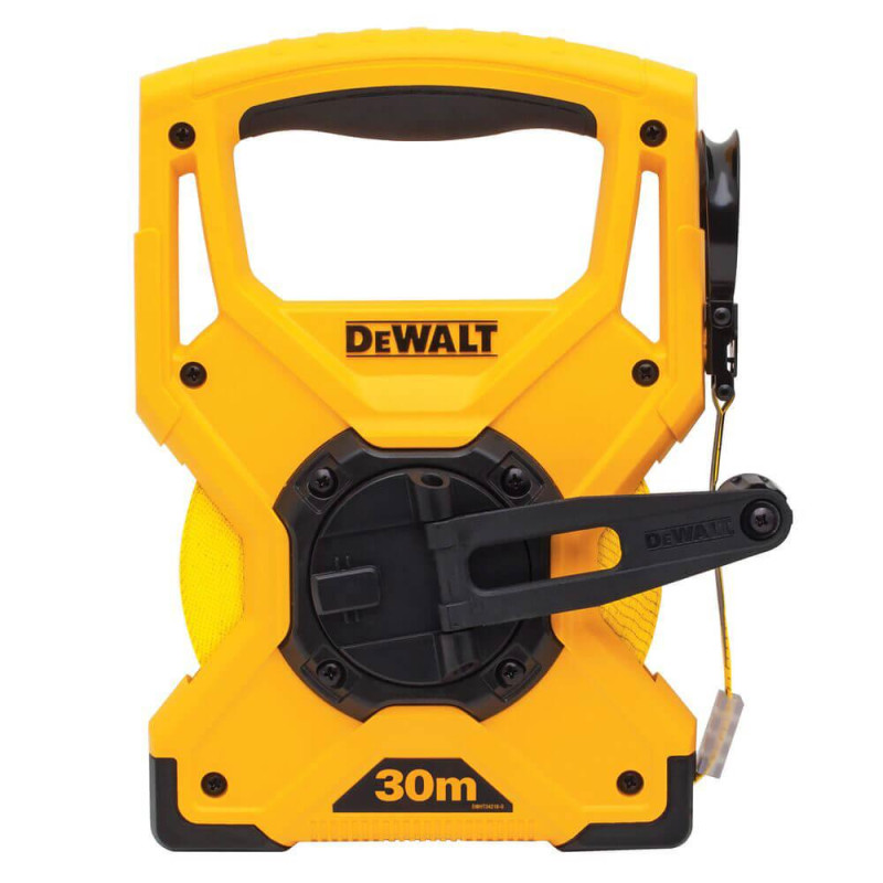 Рулетка вимірювальна DeWALT DWHT34218-0 FIBREGLASS 30 м ширина 12 мм клас точності II ударостійкий корпус