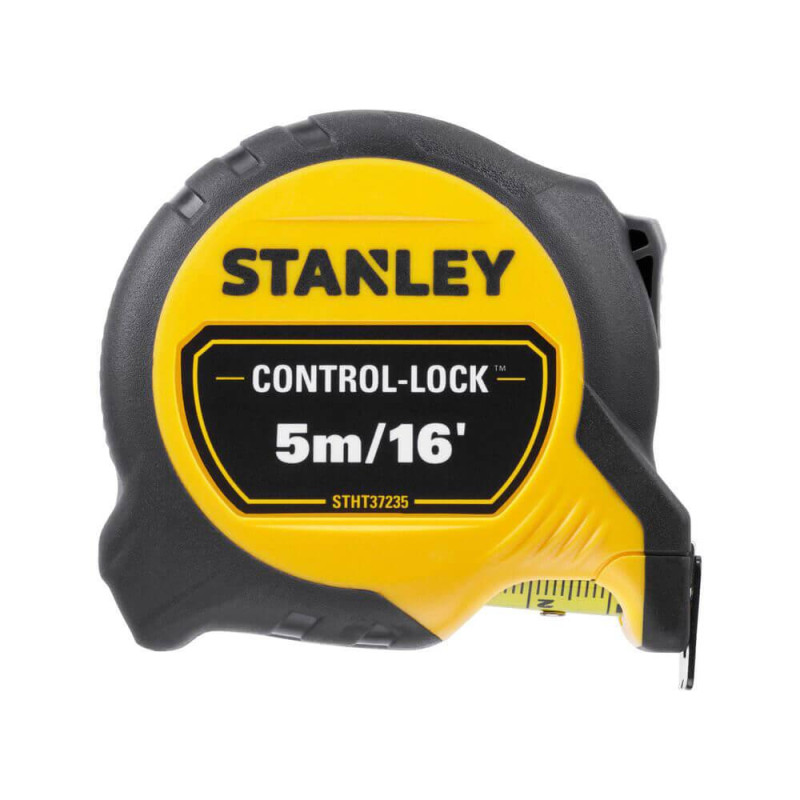 Рулетка вимірювальна CONTROL-LOCK 5 м/16 25 мм обгумований корпус клас точності II удароміцна стрічка