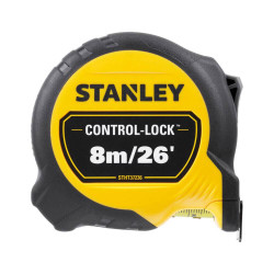 Рулетка вимірювальна CONTROL-LOCK 8 м довжина 25 мм ширина удароміцний обгумований корпус точність клас II Рулетка вимірювальна CONTROL-LOCK 8 м довжина 25 мм ширина удароміцний обгумований корпус точність клас II