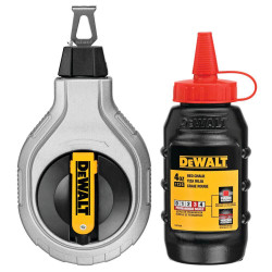 Шнур розмічальний DeWALT DWHT47408-0 довжиною 30 м з крейдяним порошком прогумований корпус АБС-пластик Шнур розмічальний DeWALT DWHT47408-0 довжиною 30 м з крейдяним порошком прогумований корпус АБС-пластик