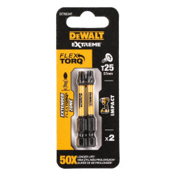 Набір біт DeWALT DT70534T Torx T25 довжина 57 мм 2 штуки упаковка блистер Набір біт DeWALT DT70534T Torx T25 довжина 57 мм 2 штуки упаковка блистер