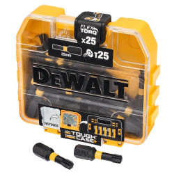 Набір біт DeWALT DT70558T Torx T25 25 мм 25 шт. кейс TOUGH CASE для професіоналів та домашніх майстрів Набір біт DeWALT DT70558T Torx T25 25 мм 25 шт. кейс TOUGH CASE для професіоналів та домашніх майстрів