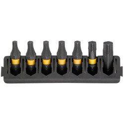 Касета з бітами DeWALT DT70816 Torx 25 мм 8 шт T15 T20 T25 T30 T40 для ремонту та професійного використання Касета з бітами DeWALT DT70816 Torx 25 мм 8 шт T15 T20 T25 T30 T40 для ремонту та професійного використання