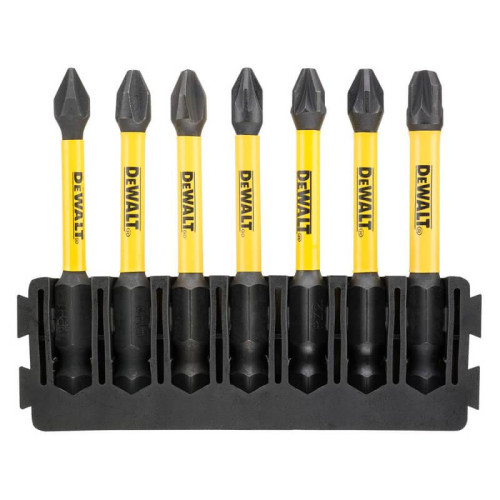 Касета з бітами DeWALT DT70819 8 шт довжина 57 мм типи Philips Pozidriv для різноманітних робіт