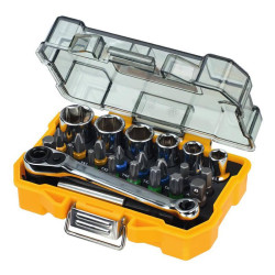 Набір біт і головок DeWALT DT71516 24 шт типи шліца Torx Phillips Pozidriv довжина 25 мм Набір біт і головок DeWALT DT71516 24 шт типи шліца Torx Phillips Pozidriv довжина 25 мм