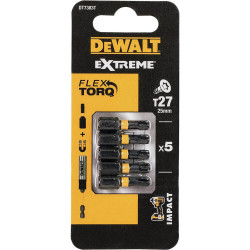 Набір біт DeWALT DT7383T Torx T27 довжина 25 мм комплектація 5 штук блистер Набір біт DeWALT DT7383T Torx T27 довжина 25 мм комплектація 5 штук блистер