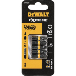 Набір біт DeWALT DT7388T Pz3 довжина 25 мм кількість 5 шт торсіонна зона для підвищеної міцності Набір біт DeWALT DT7388T Pz3 довжина 25 мм кількість 5 шт торсіонна зона для підвищеної міцності