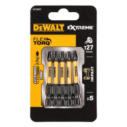 Набір біт DeWALT DT7397T Torx T27 довжина 57 мм кількість 5 шт універсальний інструмент для майстра