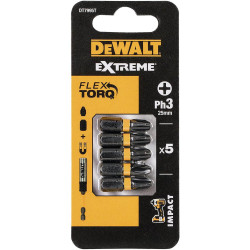 Бітний набір DeWALT DT7995T Phillips 25 мм 5 штук новий в упаковці блистер Бітний набір DeWALT DT7995T Phillips 25 мм 5 штук новий в упаковці блистер