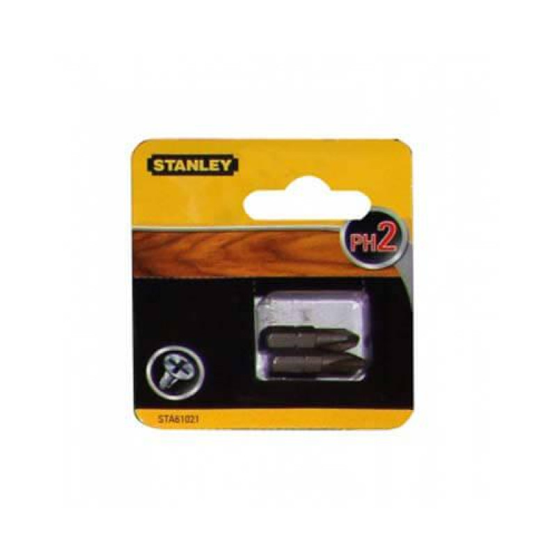 Набір біт STANLEY STA61021 Philips 25 мм 2 шт професійна якість для ручного та електричного інструмента