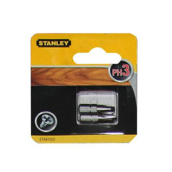 Набір біт STANLEY STA61022 Philips 25 мм 2 шт. професійні біти для ручного та електричного інструменту Набір біт STANLEY STA61022 Philips 25 мм 2 шт. професійні біти для ручного та електричного інструменту