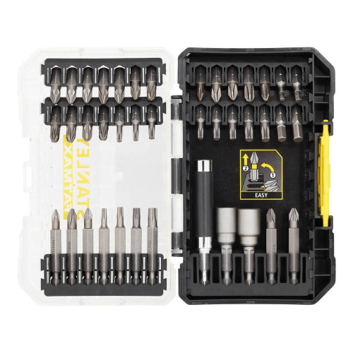 Набір біт STANLEY STA88560 40 шт тип шлица Phillips Pozidriv Torx довжина 25-50 мм для універсального використання