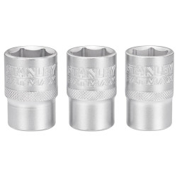 Набір торцевих головок STANLEY FMMT17094-0 1/2 Maxi Drive 3 шт 17 18 19 мм хромованадієва сталь Набір торцевих головок STANLEY FMMT17094-0 1/2 Maxi Drive 3 шт 17 18 19 мм хромованадієва сталь