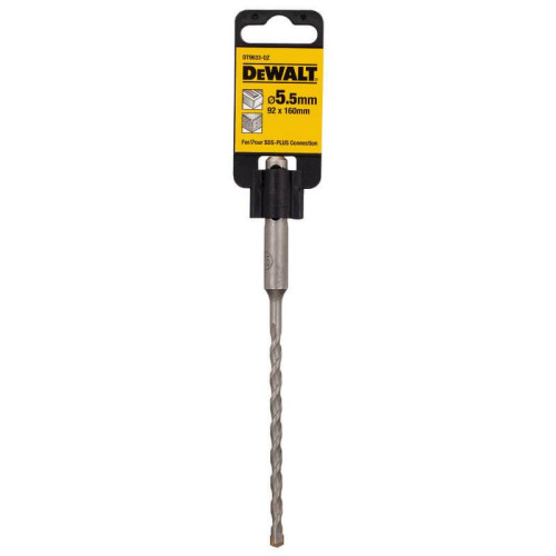 Бур DeWALT DT9633 диаметр 5.5 мм длина 160 мм рабочая длина 92 мм тип SDS-Plus
