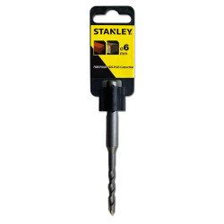 Бур STANLEY STA54032 SDS-Plus діаметр 6 мм загальна довжина 160 мм робоча довжина 100 мм для бетону цегли