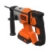 Перфоратор акумуляторний BLACK+DECKER BCD900D1S 18 В 2.0 Аг 1.2 Дж 6650 уд/хв легкий з антивібраційною системою