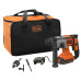 Перфоратор акумуляторний BLACK+DECKER BCD900D1S 18 В 2.0 Аг 1.2 Дж 6650 уд/хв легкий з антивібраційною системою