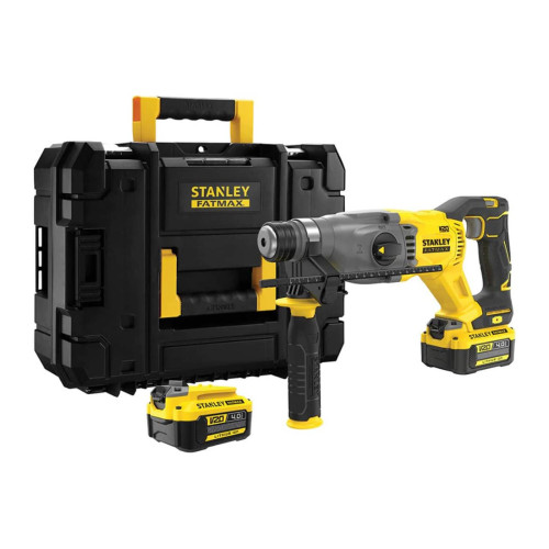 Перфоратор акумуляторний STANLEY FATMAX SFMCH900M22 18 В безщітковий 2.0 Дж вага 2.84 кг три режими роботи