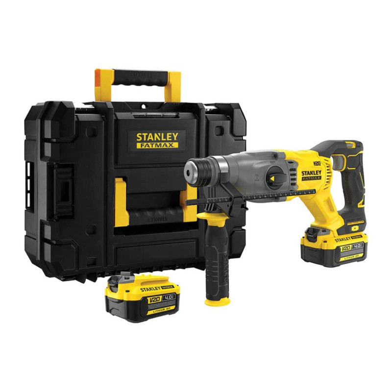 Перфоратор акумуляторний STANLEY FATMAX SFMCH900M22 18 В безщітковий 2.0 Дж вага 2.84 кг три режими роботи