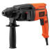 Перфоратор BLACK+DECKER BDHR26KR потужність 800 Вт енергия удара 3 Дж вес 2.3 кг патрон SDS-plus