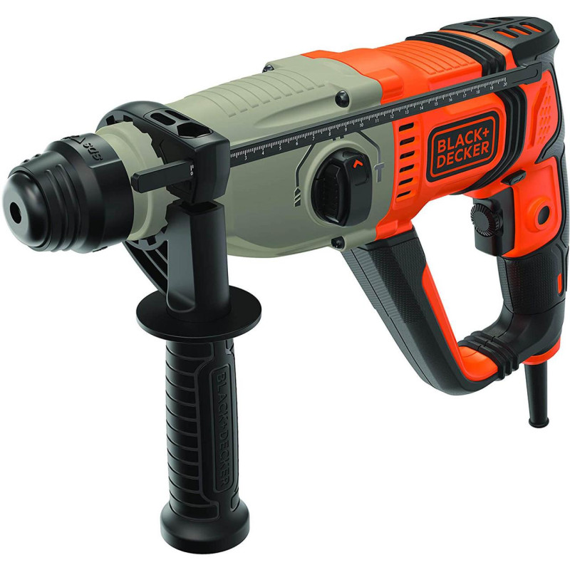 Перфоратор BLACK+DECKER BEHS02K 800 Вт 5.36 кг три режими роботи максимальний діаметр свердління 26 мм
