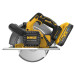 Дискова пилка DeWALT DCS383H2 18 В 5 Ач діаметр диска 184х20 мм вага 4.9 кг глибина різу 67 мм
