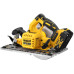 Дисковая пила DeWALT DCS572NT Li-Ion 18В 184х16 мм безщітковий двигатель 3.6 кг максимальний угол наклона 57 °