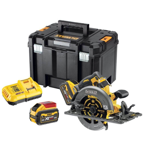 Дисковая пила DeWALT DCS579X2 Li-Ion 54В XR FLEXVOLT вес 3.6 кг диаметр диска 190х30 мм с безщітковим двигателем