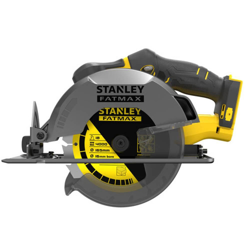 Циркулярна пила акумуляторна STANLEY FATMAX SFMCS500B 18 В вага 3.6 кг частота 4000 об/хв максимальний кут 50 градусів
