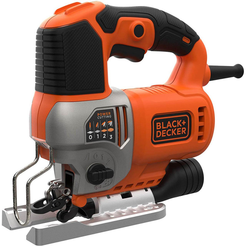 Лобзик BLACK+DECKER BES610K потужність 650 Вт вага 2.2 кг частота ходів 3100 ходів/хв ергономічний дизайн