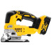 Лобзикова пила безщіткова DeWALT DCS334P2 18В Li-Ion 5 Аг 3200 ход/хв вага 2.1 кг кути 45 градусів