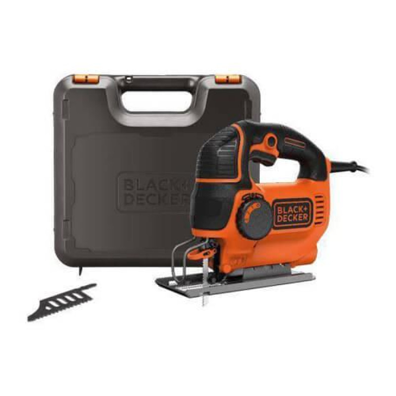 Лобзик BLACK+DECKER KS901PEK потужність 620 Вт вага 2.2 кг частота ходів 3000 ход/хв максимальна глибина різу 90 мм