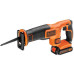 Пила шабельна BLACK+DECKER BDCR18 Li-Ion 18В частота ходів 0-3000 ход/хв вага 1.5 кг