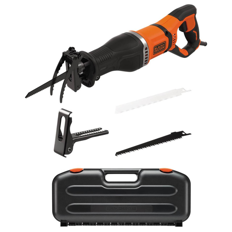 Пила шабельна BLACK+DECKER BES301K потужність 750 Вт вес 2.4 кг максимальная глибина реза 300 мм