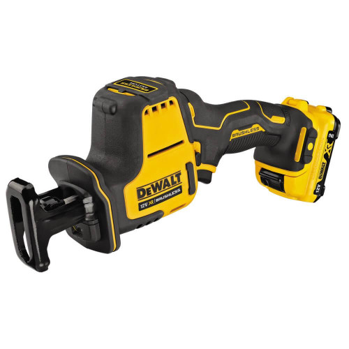 Пила шабельна акумуляторна DeWALT DCS312D2 12В XR Li-Ion вага 1.38 кг частота ходів 2800 ходів/хв підсвічування робочої зони