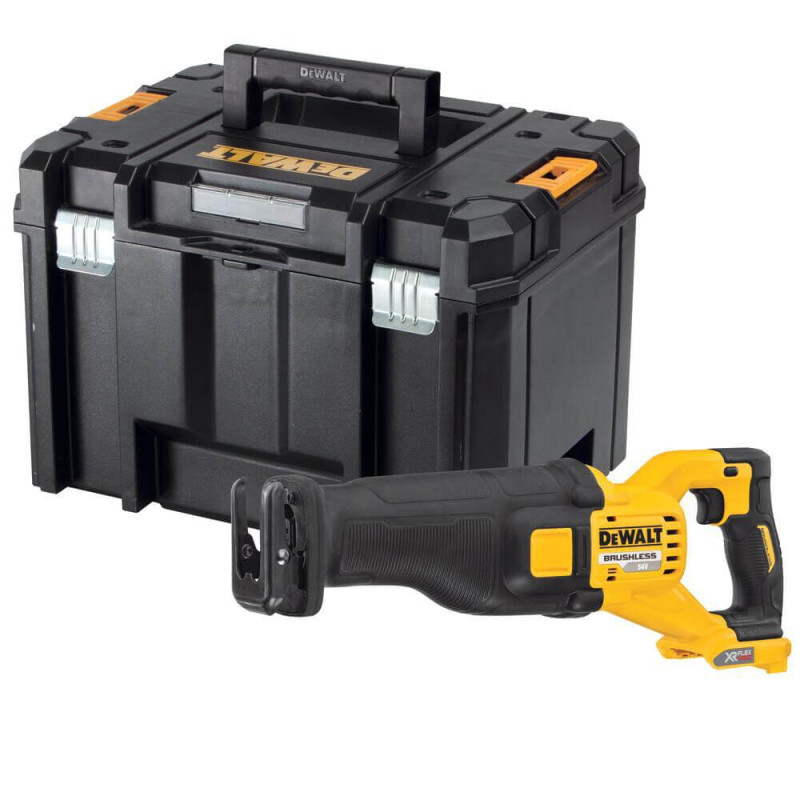 Пила шабельна акумуляторна DeWALT DCS389NT Li-Ion 54В безщітковий двигун вага 3.54 кг частота 3000 ход/хв
