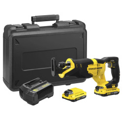 Пила шабельна акумуляторна STANLEY FATMAX SFMCS300D2K 18 В 2 Аг частота 0-3000 ход/хв вага 4.85 кг Пила шабельна акумуляторна STANLEY FATMAX SFMCS300D2K 18 В 2 Аг частота 0-3000 ход/хв вага 4.85 кг