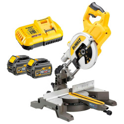 Пила торцювальна DeWALT DCS777T2 акумуляторна 216 мм частота обертання 6300 об/хв Li-Ion 54В 6 Аг Пила торцювальна DeWALT DCS777T2 акумуляторна 216 мм частота обертання 6300 об/хв Li-Ion 54В 6 Аг