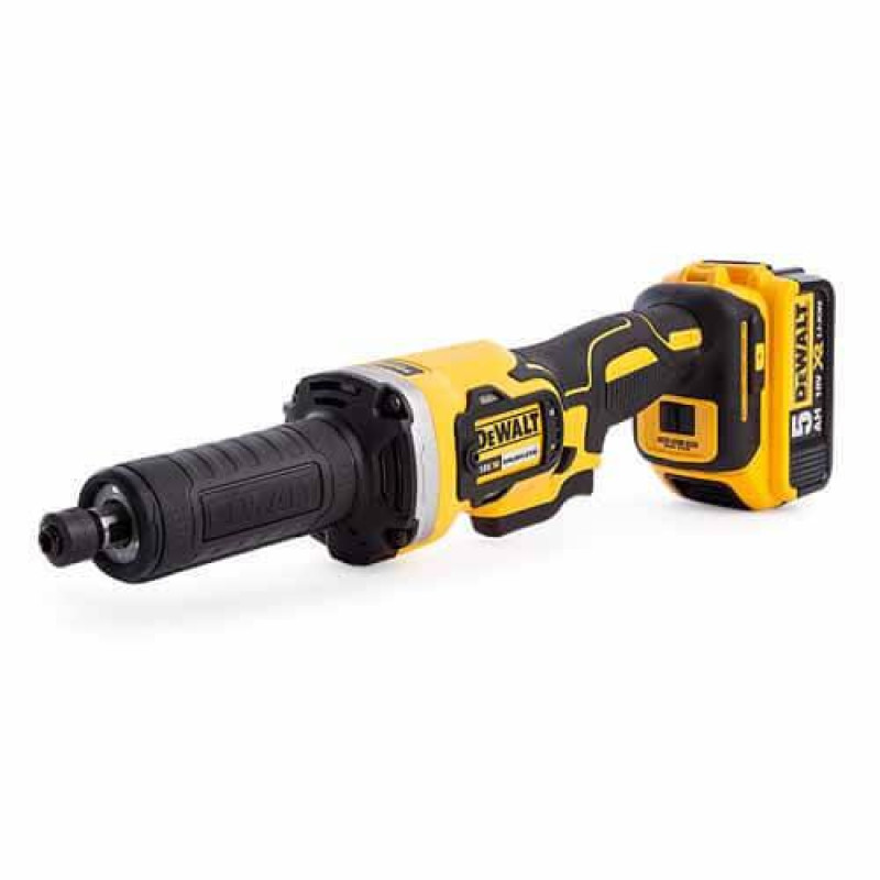 Прямошлифовальная машина DeWALT DCG426P2 18 В 5 Аг безщітковий двигатель 25000 об/хв с двумя аккумуляторами