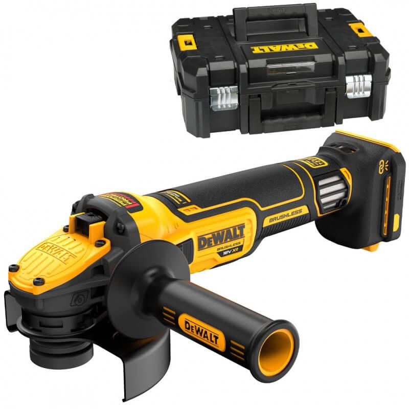 Шліфмашина кутова DeWALT DCG409VSNT акумуляторна безщіткова діаметр диска 125 мм вага 1.85 кг
