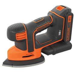 Шліфмашина вібраційна акумуляторна BLACK+DECKER BDCDS18 12000 об/хв 1.5 Ач 110 мм легкий вага 1 кг Шліфмашина вібраційна акумуляторна BLACK+DECKER BDCDS18 12000 об/хв 1.5 Ач 110 мм легкий вага 1 кг