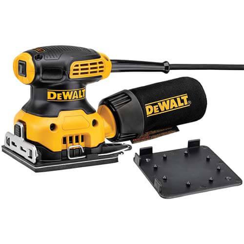 Шліфмашина вібраційна DeWALT DWE6411 230 Вт 14000 об/хв з пилозахисним вимикачем та кріпленням «липучка»