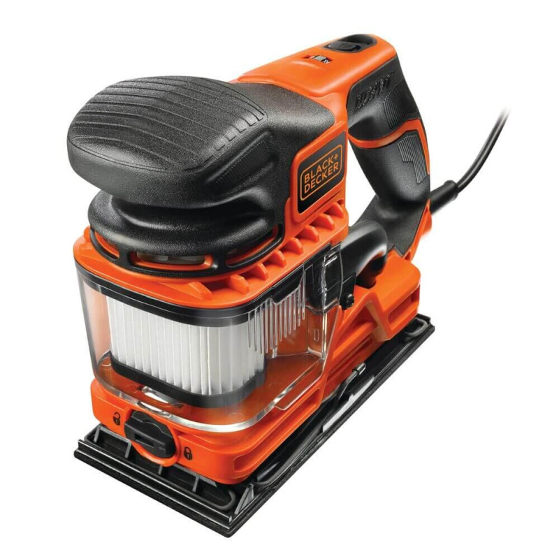 Шліфмашина вібраційна BLACK+DECKER KA330E потужність 270 Вт вага 1.9 кг частота обертів 13000 об/хв