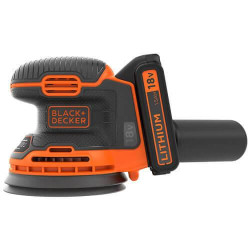 Шліфмашина акумуляторна BLACK+DECKER BDCROS18 18 В Li-Ion частота обертання 12000 об/хв діаметр підошви 125 мм Шліфмашина акумуляторна BLACK+DECKER BDCROS18 18 В Li-Ion частота обертання 12000 об/хв діаметр підошви 125 мм