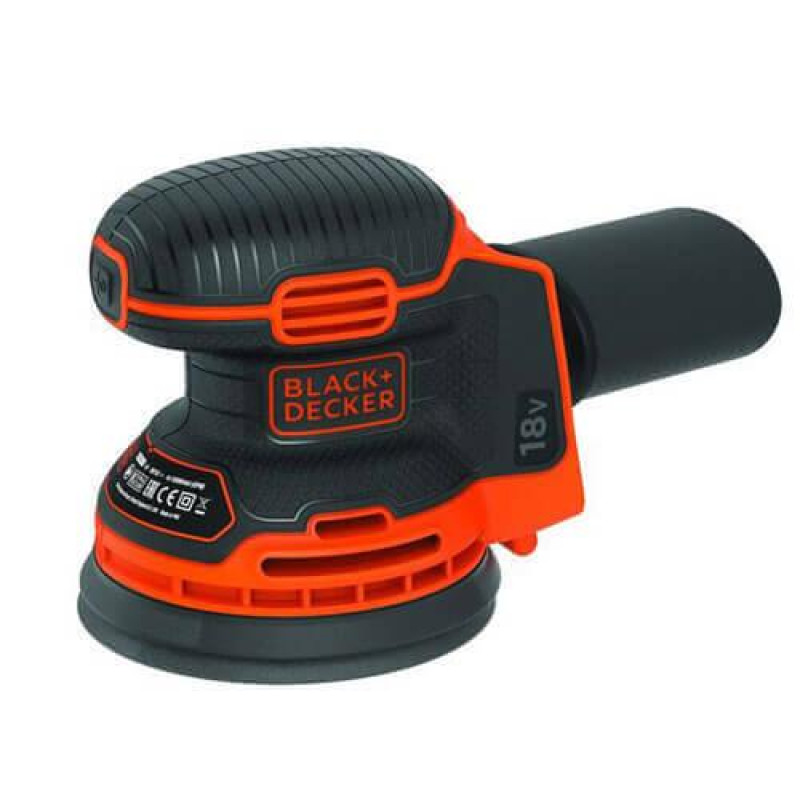 Шліфмашина ексцентрикова BLACK+DECKER BDCROS18N 18 В Li-Ion 12000 об/хв 125 мм 0.9 кг для якісного шліфування