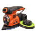 Шліфмашина ексцентрикова BLACK+DECKER KA280K потужність 220 Вт діаметр підошви 125 мм частота обертання 13000 об/хв